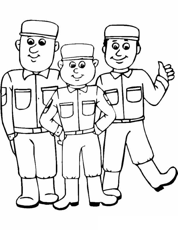 ぬりえページ: 軍隊 (取引と職業) #102206 - 無料の印刷可能なぬりえページ