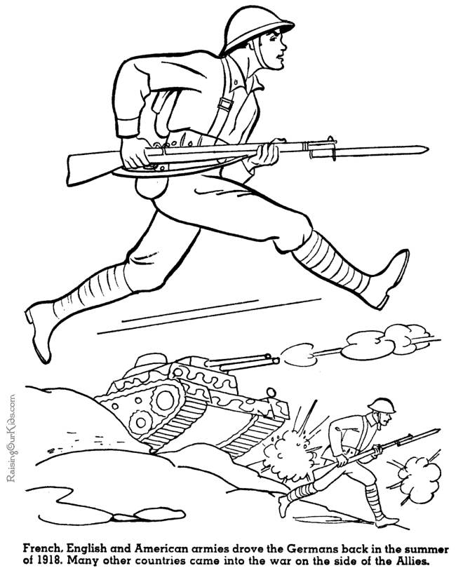 ぬりえページ: 軍隊 (取引と職業) #102306 - 無料の印刷可能なぬりえページ
