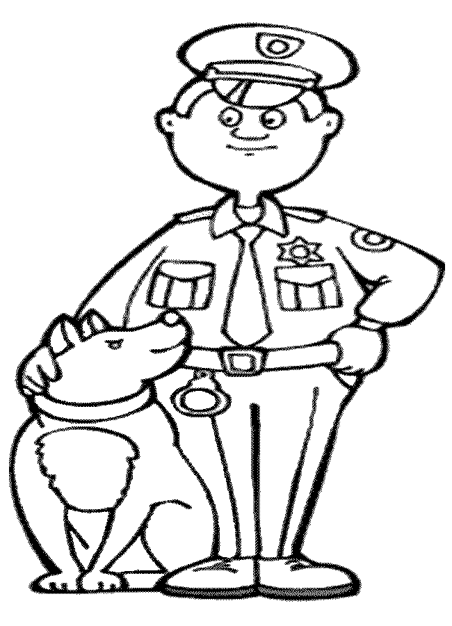 ぬりえページ: 警察官 (取引と職業) #105356 - 無料の印刷可能なぬりえページ