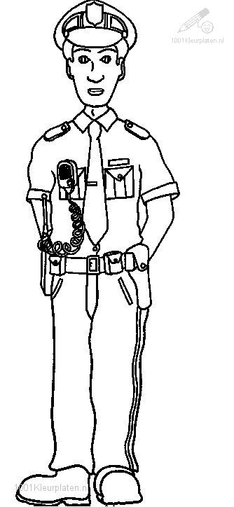 ぬりえページ: 警察官 (取引と職業) #105364 - 無料の印刷可能なぬりえページ