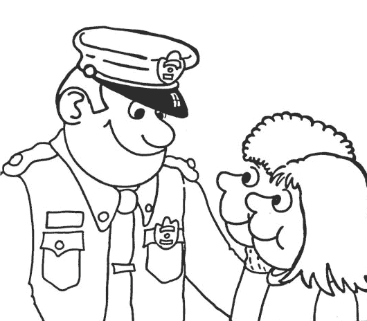 ぬりえページ: 警察官 (取引と職業) #105400 - 無料の印刷可能なぬりえページ