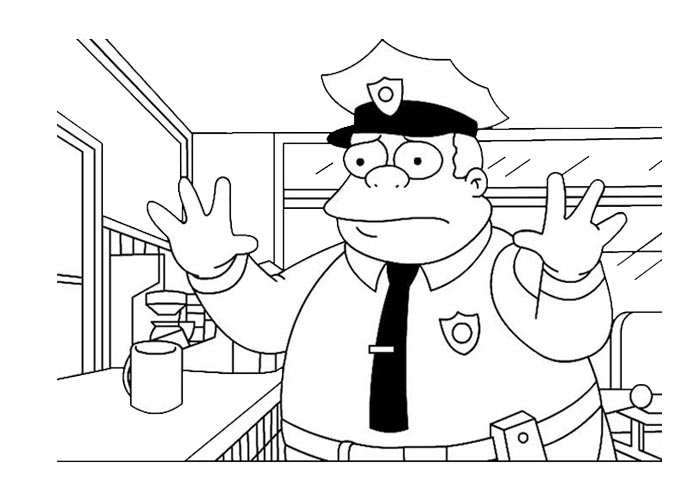 ぬりえページ: 警察官 (取引と職業) #105402 - 無料の印刷可能なぬりえページ