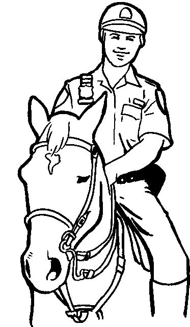 ぬりえページ: 警察官 (取引と職業) #105413 - 無料の印刷可能なぬりえページ