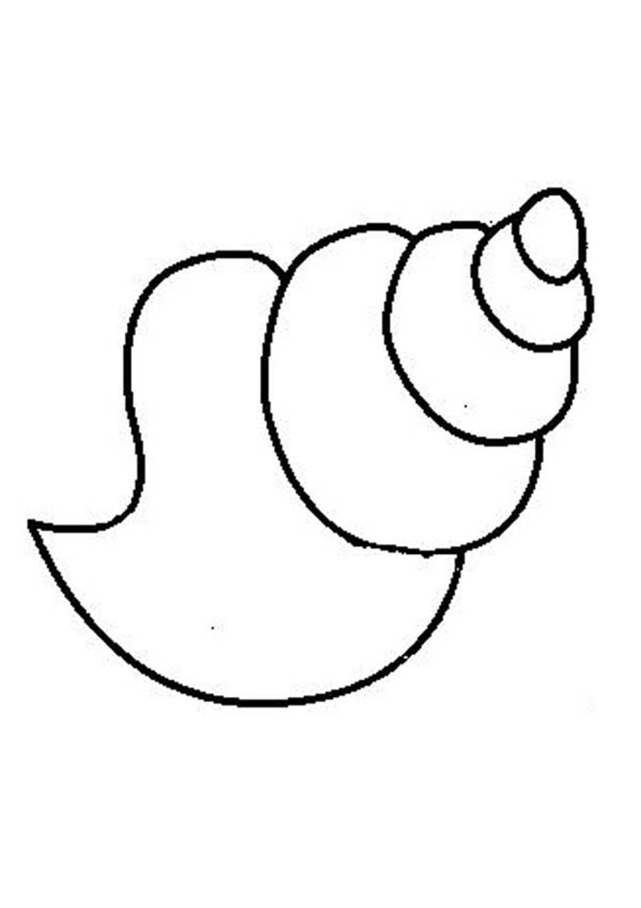 ぬりえページ: 貝殻 (自然と季節) #163219 - 無料の印刷可能なぬりえページ