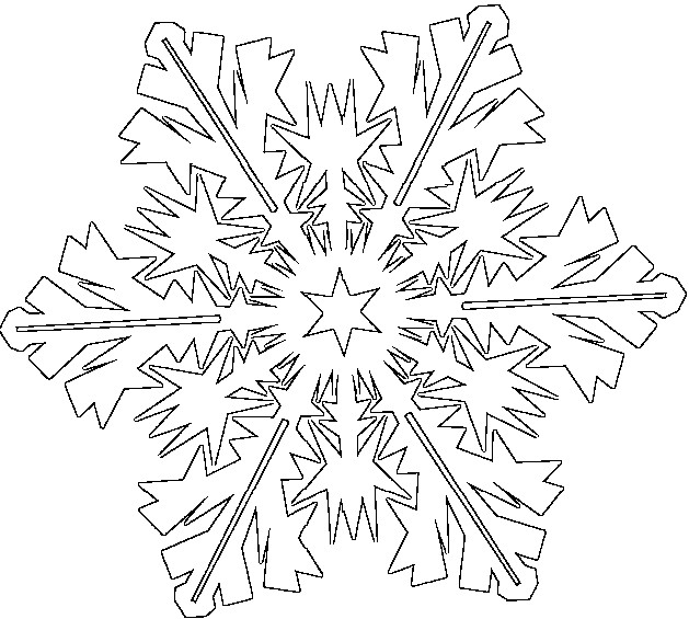 ぬりえページ: 雪の結晶 (自然と季節) #160458 - 無料の印刷可能なぬりえページ