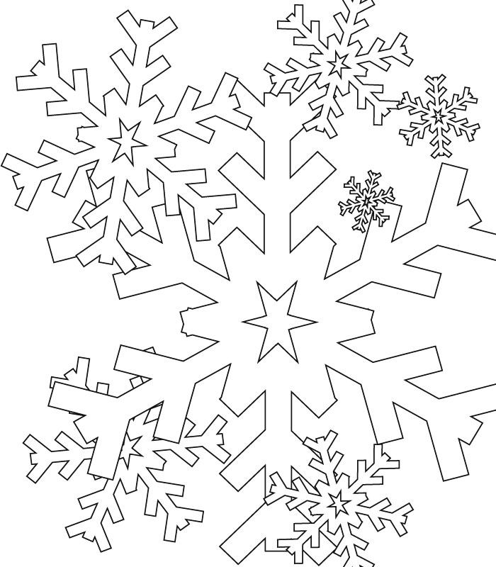 ぬりえページ: 雪の結晶 (自然と季節) #160462 - 無料の印刷可能なぬりえページ