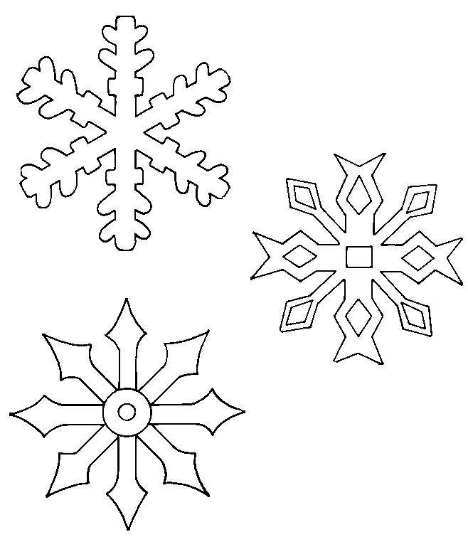 ぬりえページ: 雪の結晶 (自然と季節) #160503 - 無料の印刷可能なぬりえページ