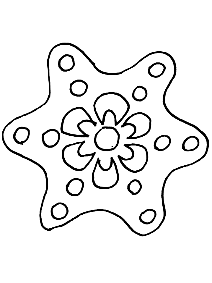 ぬりえページ: 雪の結晶 (自然と季節) #160506 - 無料の印刷可能なぬりえページ