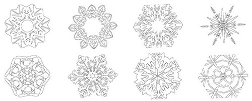 ぬりえページ: 雪の結晶 (自然と季節) #160532 - 無料の印刷可能なぬりえページ