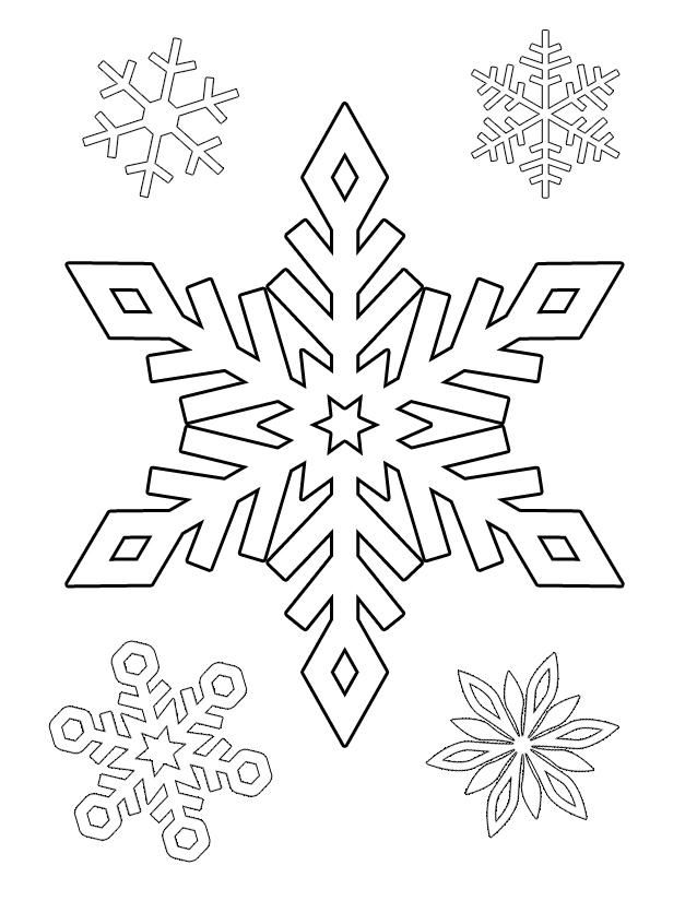 ぬりえページ: 雪の結晶 (自然と季節) #160572 - 無料の印刷可能なぬりえページ