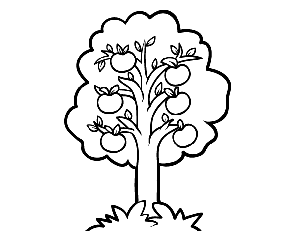 ぬりえページ: リンゴの木 (自然) #163492 - 無料の印刷可能なぬりえページ