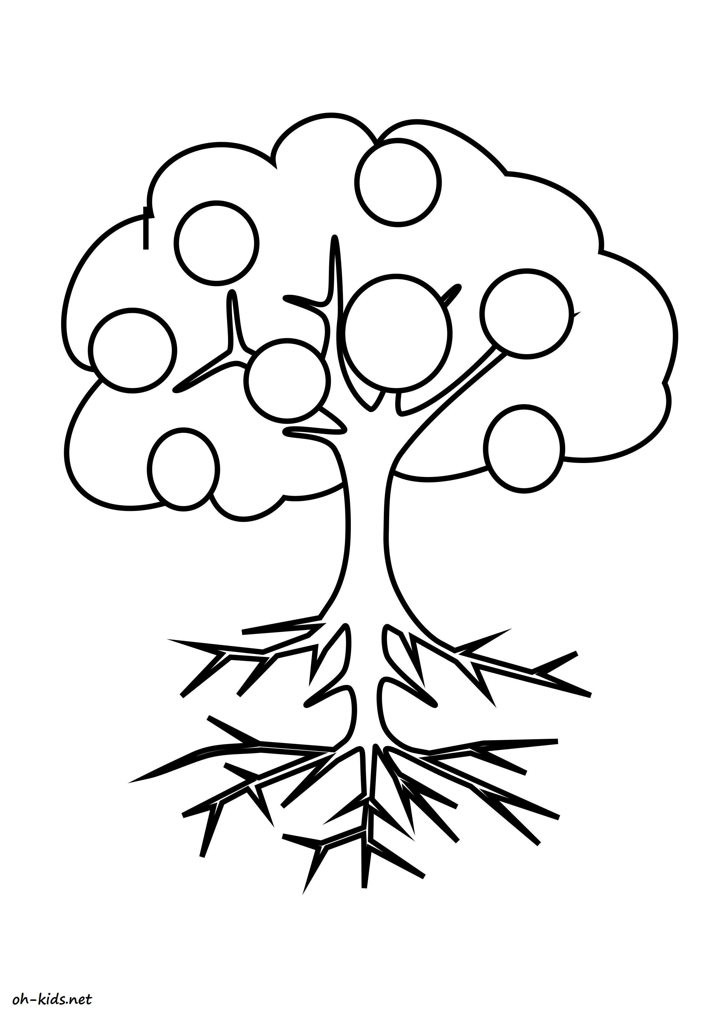 ぬりえページ: リンゴの木 (自然) #163546 - 無料の印刷可能なぬりえページ