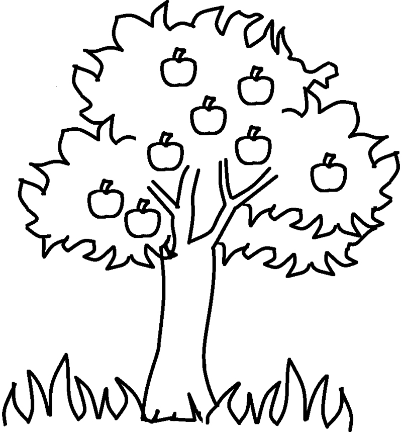 ぬりえページ: リンゴの木 (自然) #163738 - 無料の印刷可能なぬりえページ