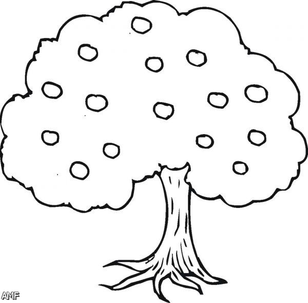 ぬりえページ: リンゴの木 (自然) #163758 - 無料の印刷可能なぬりえページ