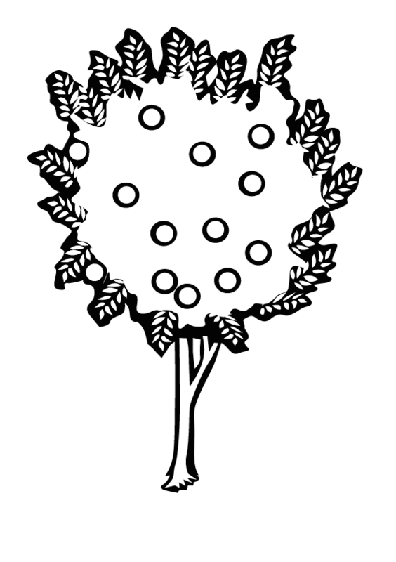 ぬりえページ: リンゴの木 (自然) #163776 - 無料の印刷可能なぬりえページ