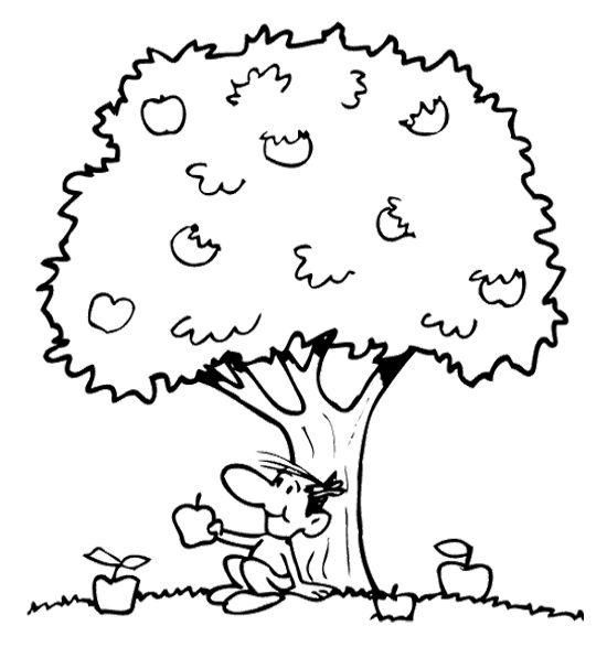 ぬりえページ: リンゴの木 (自然) #163777 - 無料の印刷可能なぬりえページ