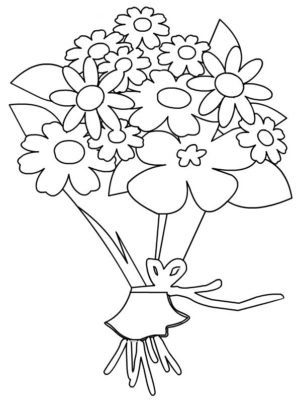 ぬりえページ: 花束 (自然) #160980 - 無料の印刷可能なぬりえページ