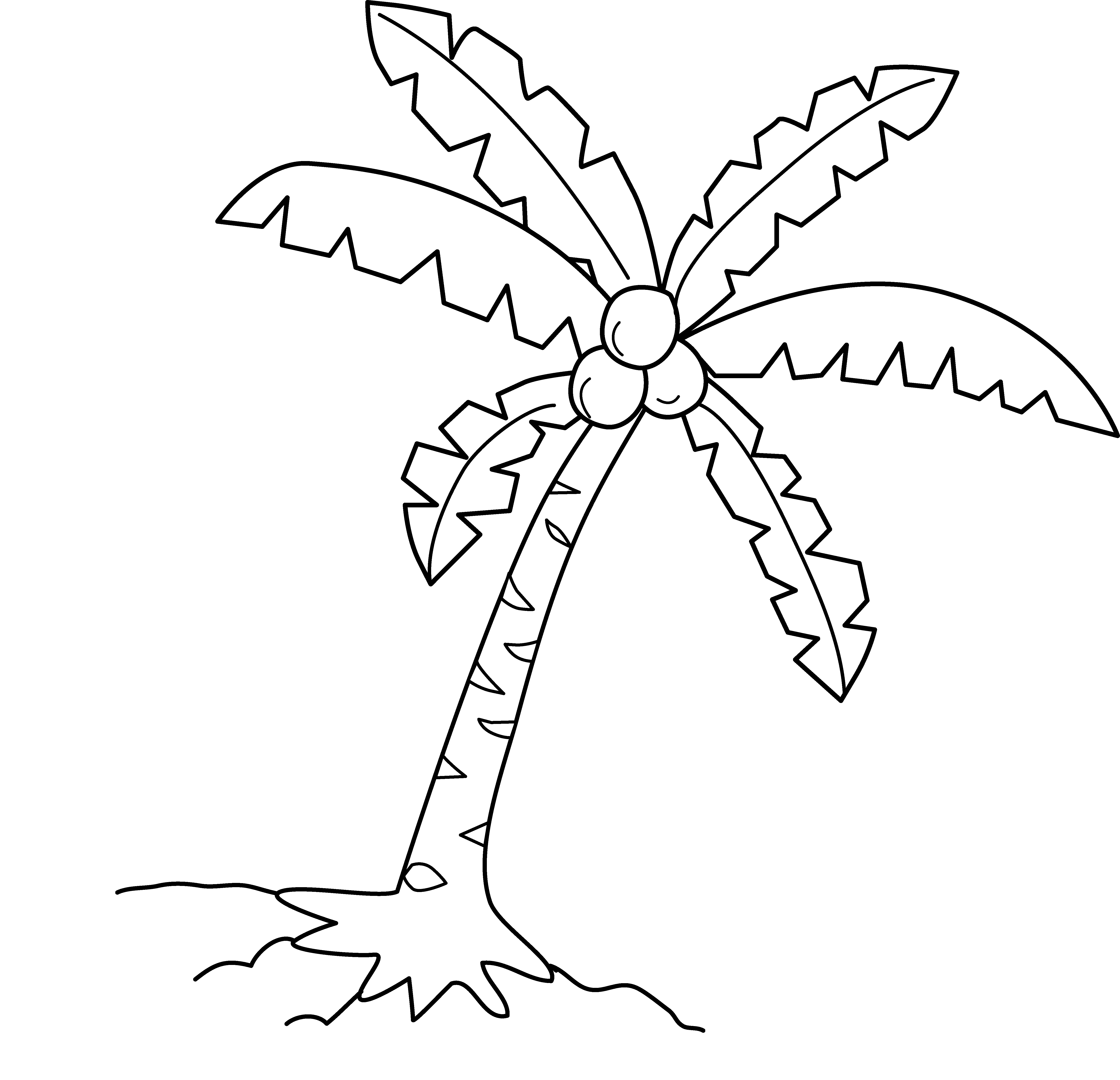 ぬりえページ: 椰子の木 (自然) #162366 - 無料の印刷可能なぬりえページ