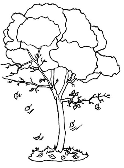ぬりえページ: 秋のシーズン (自然) #164072 - 無料の印刷可能なぬりえページ