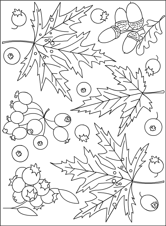 ぬりえページ: 秋のシーズン (自然) #164165 - 無料の印刷可能なぬりえページ