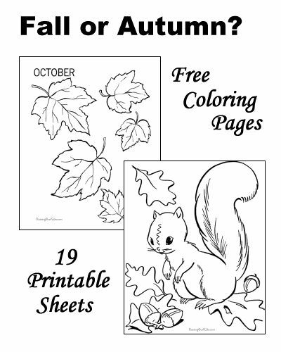 ぬりえページ: 秋のシーズン (自然) #164313 - 無料の印刷可能なぬりえページ