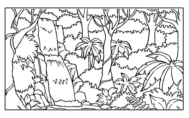 ぬりえページ: 森 (自然) #157014 - 無料の印刷可能なぬりえページ