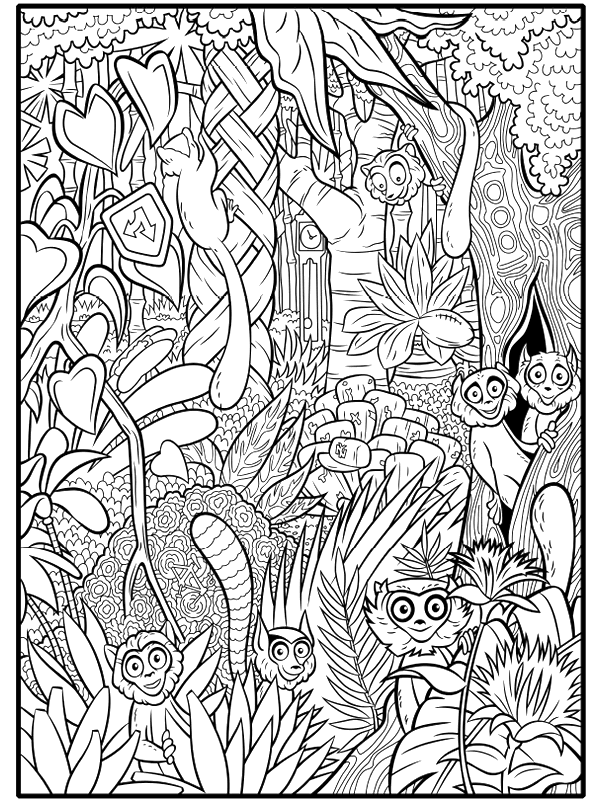 ぬりえページ: 森 (自然) #157017 - 無料の印刷可能なぬりえページ