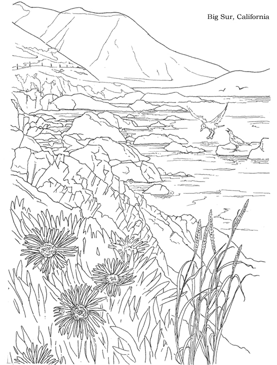 ぬりえページ: 湖 (自然) #166186 - 無料の印刷可能なぬりえページ