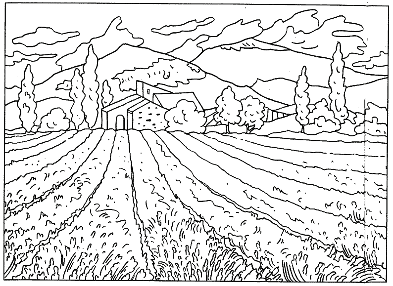 ぬりえページ: 田舎 (自然) #165768 - 無料の印刷可能なぬりえページ