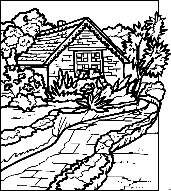 ぬりえページ: 田舎 (自然) #165871 - 無料の印刷可能なぬりえページ