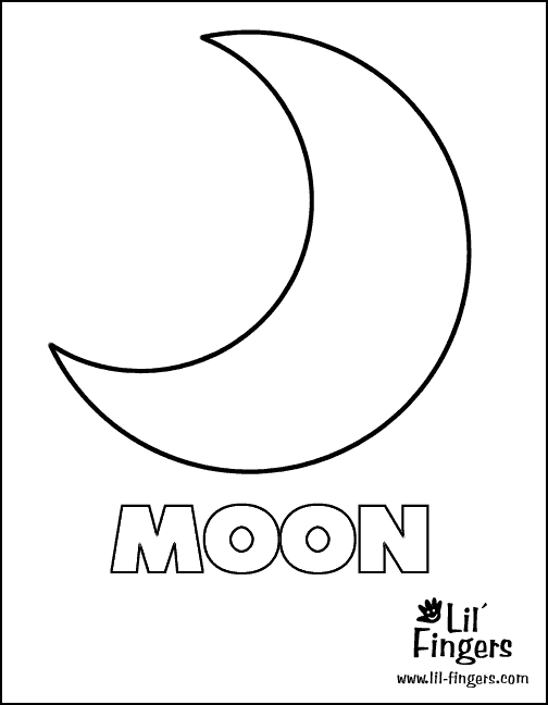 ぬりえページ: 月 (自然) #155662 - 無料の印刷可能なぬりえページ