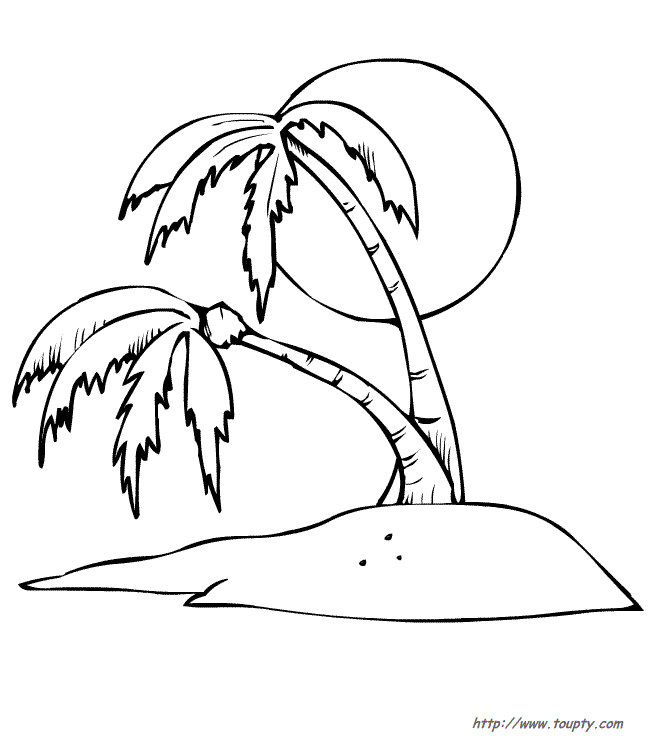 ぬりえページ: パーム (自然) #161182 - 無料の印刷可能なぬりえページ