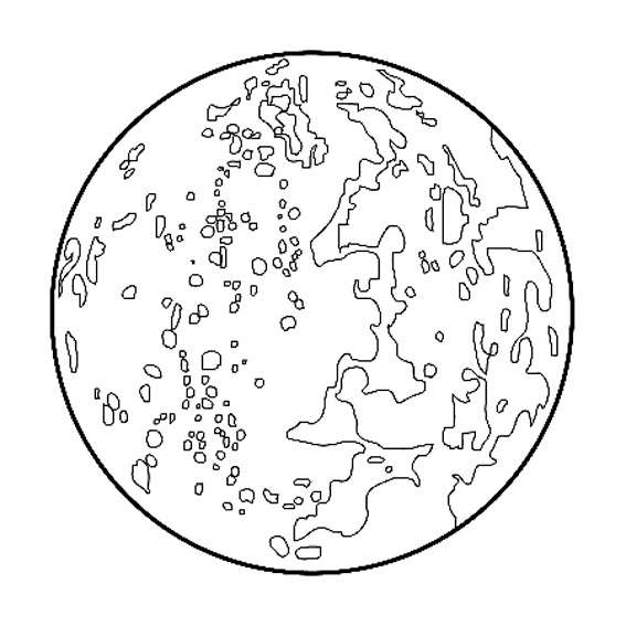 ぬりえページ: 惑星 (自然) #157633 - 無料の印刷可能なぬりえページ