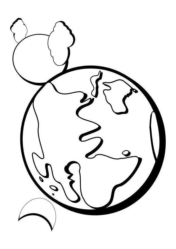 ぬりえページ: 惑星 (自然) #157637 - 無料の印刷可能なぬりえページ