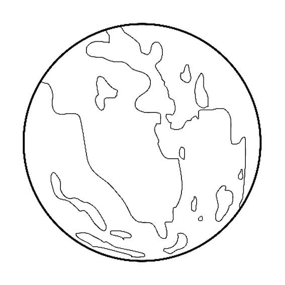 ぬりえページ: 惑星 (自然) #157761 - 無料の印刷可能なぬりえページ