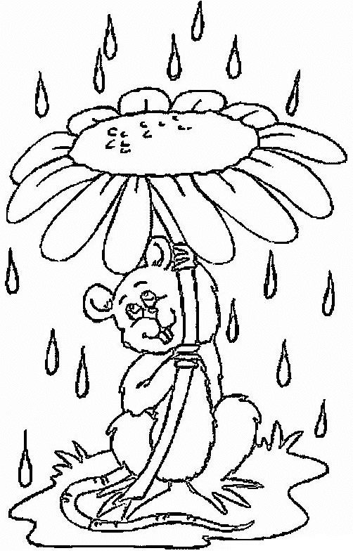 ぬりえページ: 雨 (自然) #158213 - 無料の印刷可能なぬりえページ