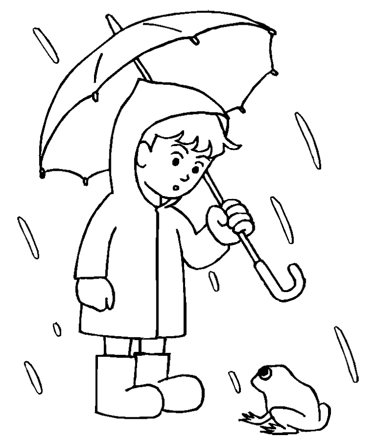 ぬりえページ: 雨 (自然) #158263 - 無料の印刷可能なぬりえページ