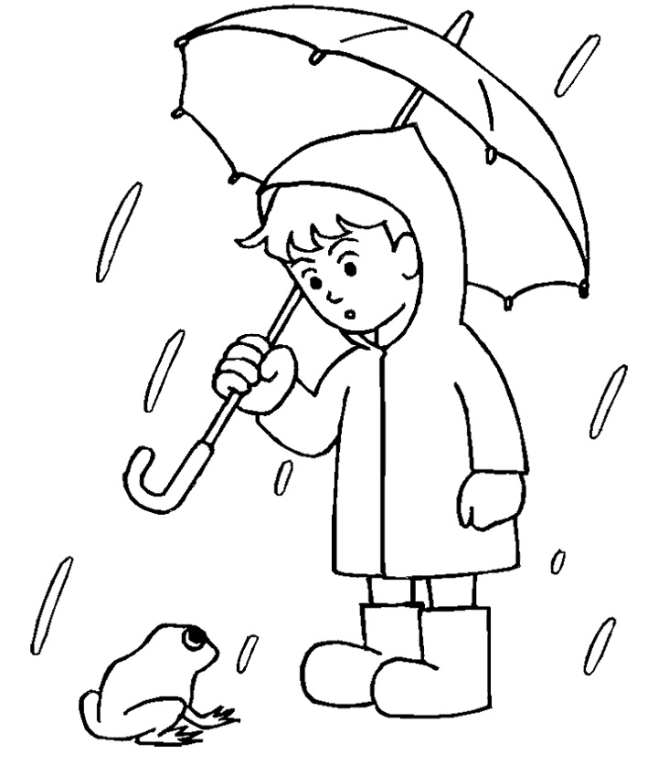 ぬりえページ: 雨 (自然) #158353 - 無料の印刷可能なぬりえページ