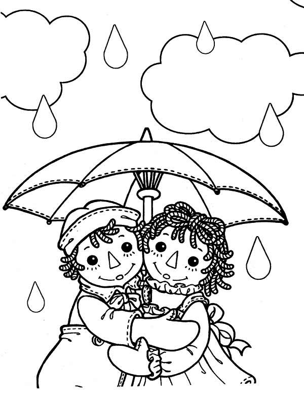 ぬりえページ: 雨 (自然) #158417 - 無料の印刷可能なぬりえページ