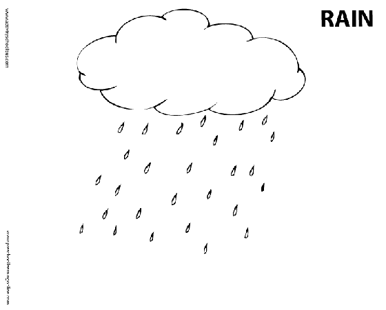 ぬりえページ: 雨 (自然) #158496 - 無料の印刷可能なぬりえページ