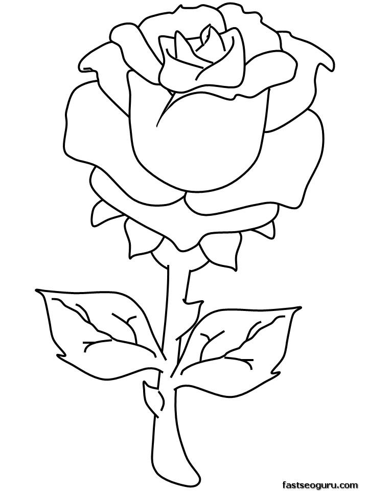 ぬりえページ: バラ (自然) #161897 - 無料の印刷可能なぬりえページ