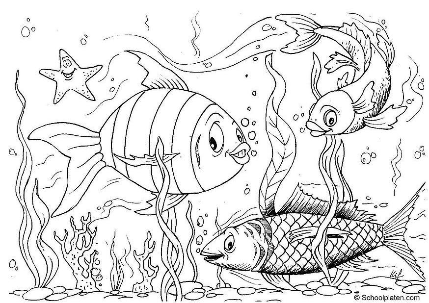 ぬりえページ: 海底 (自然) #160103 - 無料の印刷可能なぬりえページ