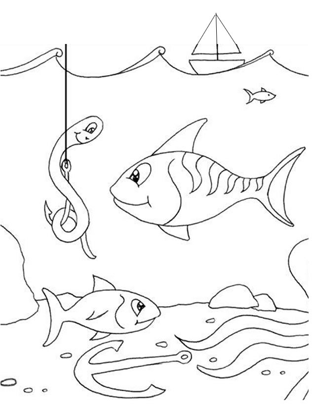 ぬりえページ: 海底 (自然) #160130 - 無料の印刷可能なぬりえページ