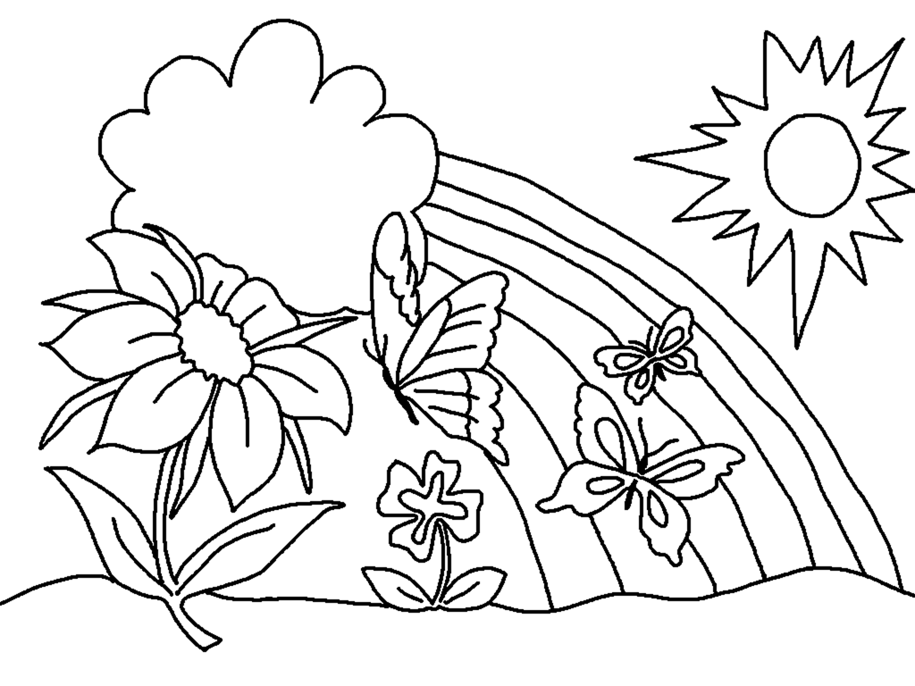 ぬりえページ: 春の季節 (自然) #164748 - 無料の印刷可能なぬりえページ