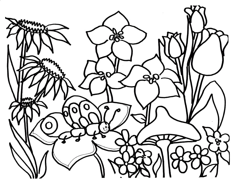 ぬりえページ: 春の季節 (自然) #164766 - 無料の印刷可能なぬりえページ