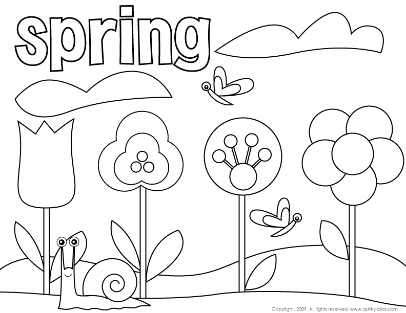 ぬりえページ: 春の季節 (自然) #164790 - 無料の印刷可能なぬりえページ
