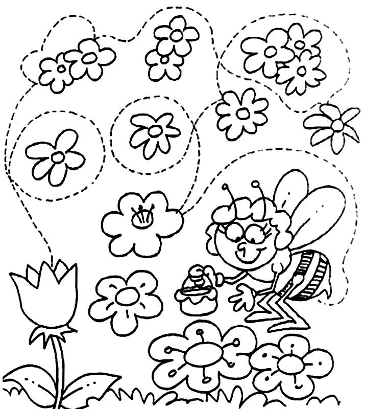 ぬりえページ: 春の季節 (自然) #164824 - 無料の印刷可能なぬりえページ