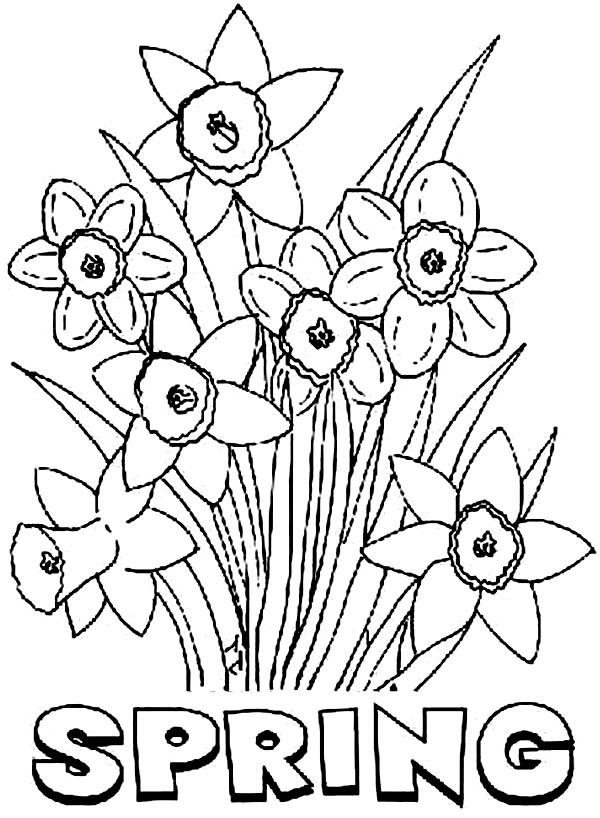 ぬりえページ: 春の季節 (自然) #164999 - 無料の印刷可能なぬりえページ