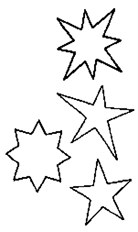 ぬりえページ: 星 (自然) #155909 - 無料の印刷可能なぬりえページ