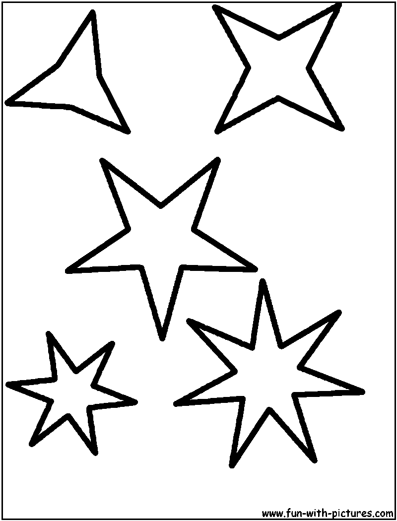ぬりえページ: 星 (自然) #156083 - 無料の印刷可能なぬりえページ